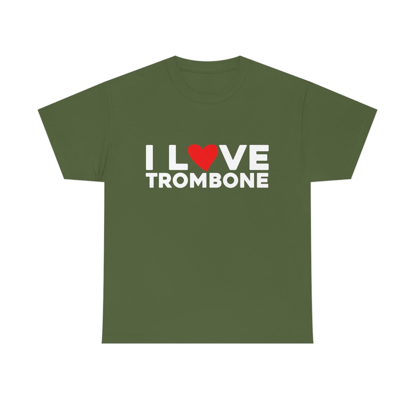 I Love Trombone - Heavy Cotton Tee