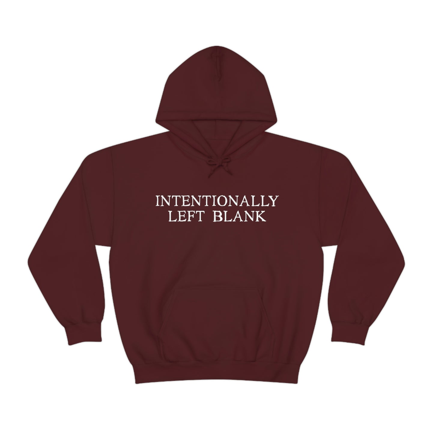 Intentionally Left Blank - Sweatshirt Hoodie