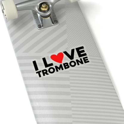 I Love Trombone - Sticker