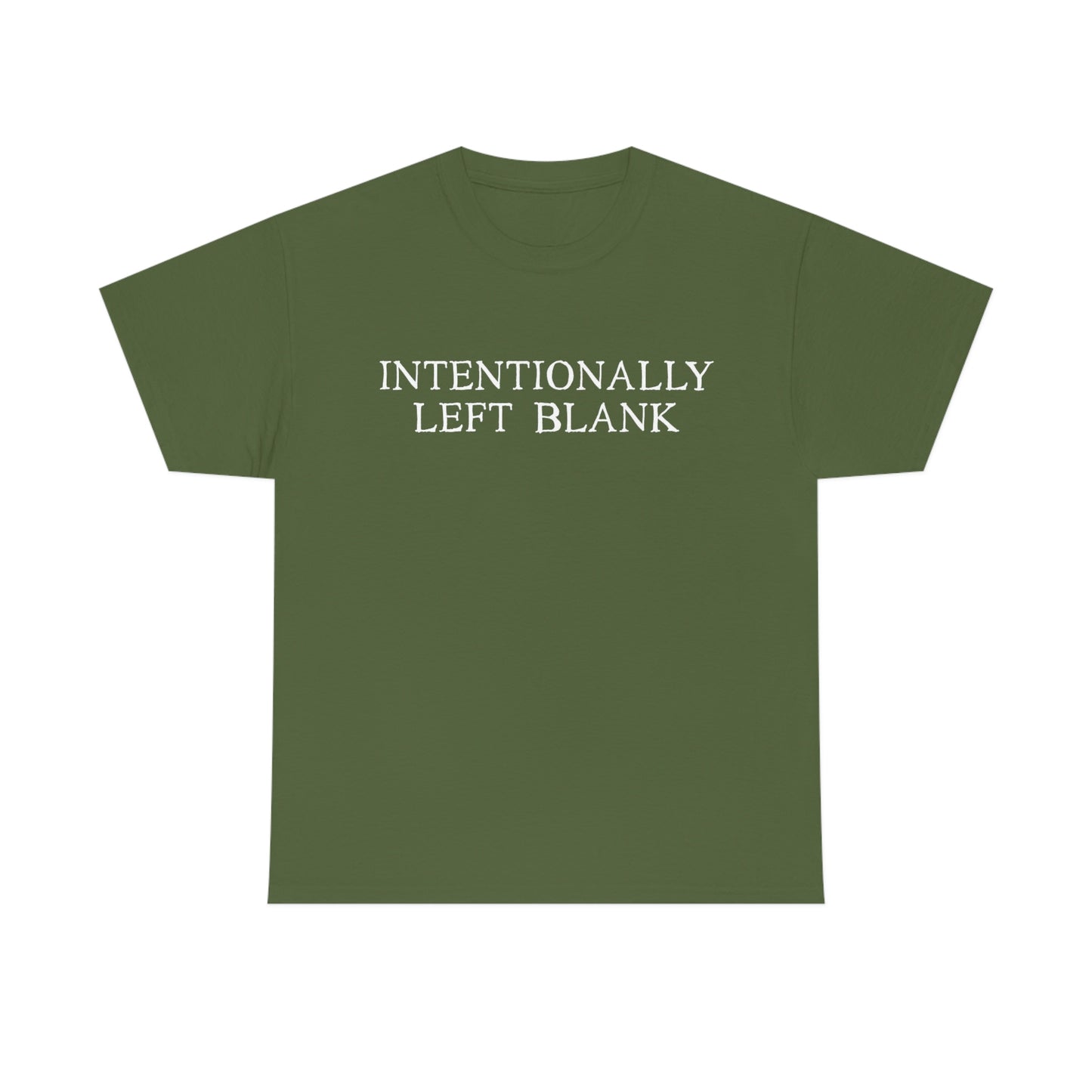 Intentionally Left Blank - Heavy Cotton Tee