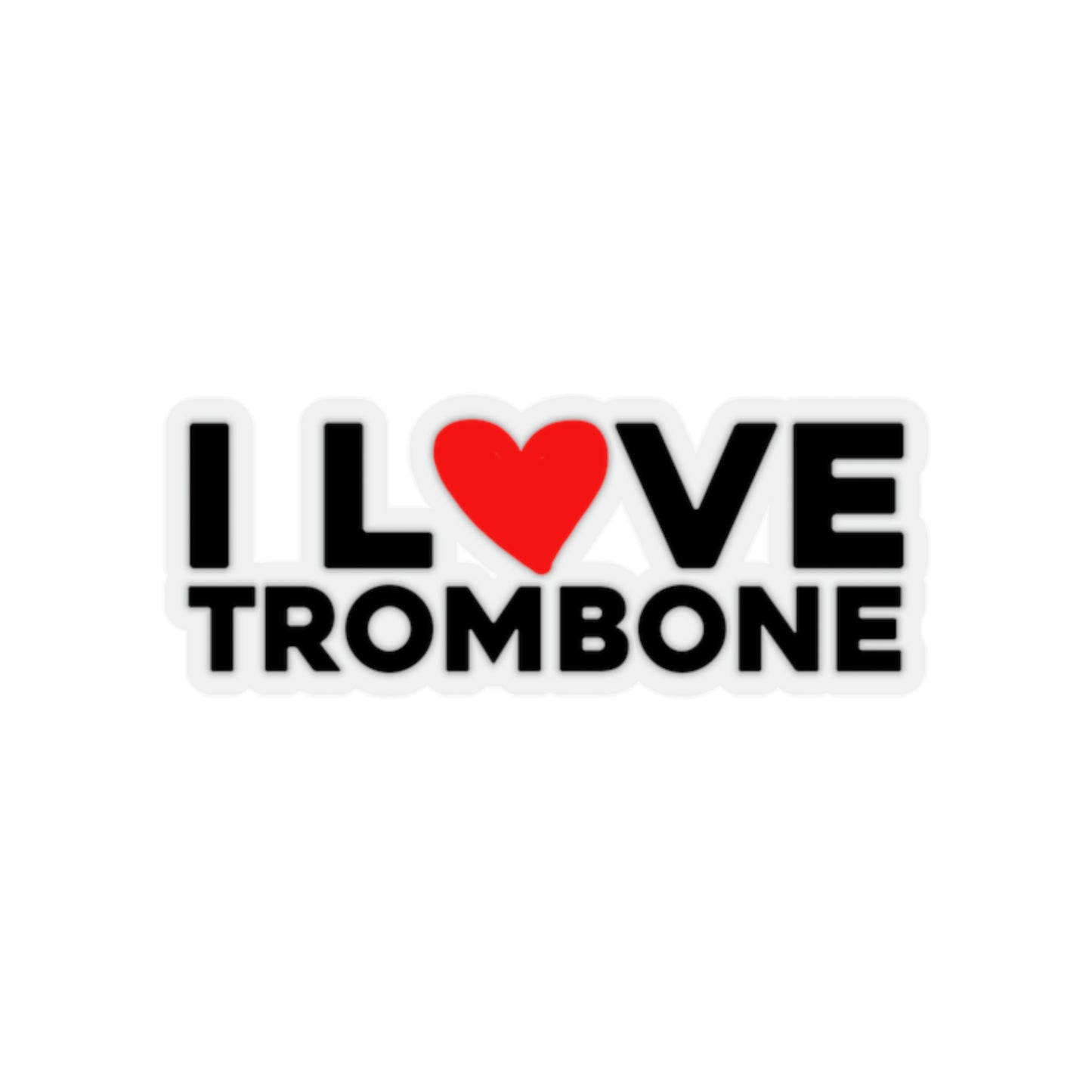 I Love Trombone - Sticker