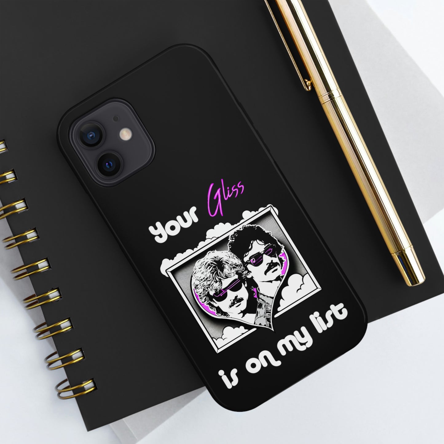 Your Gliss Is On My List - Phone Case (Black)