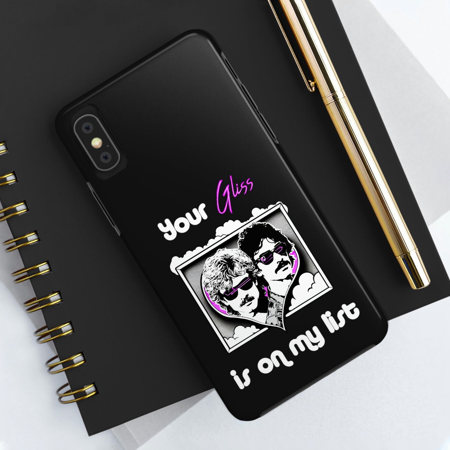 Your Gliss Is On My List - Phone Case (Black)