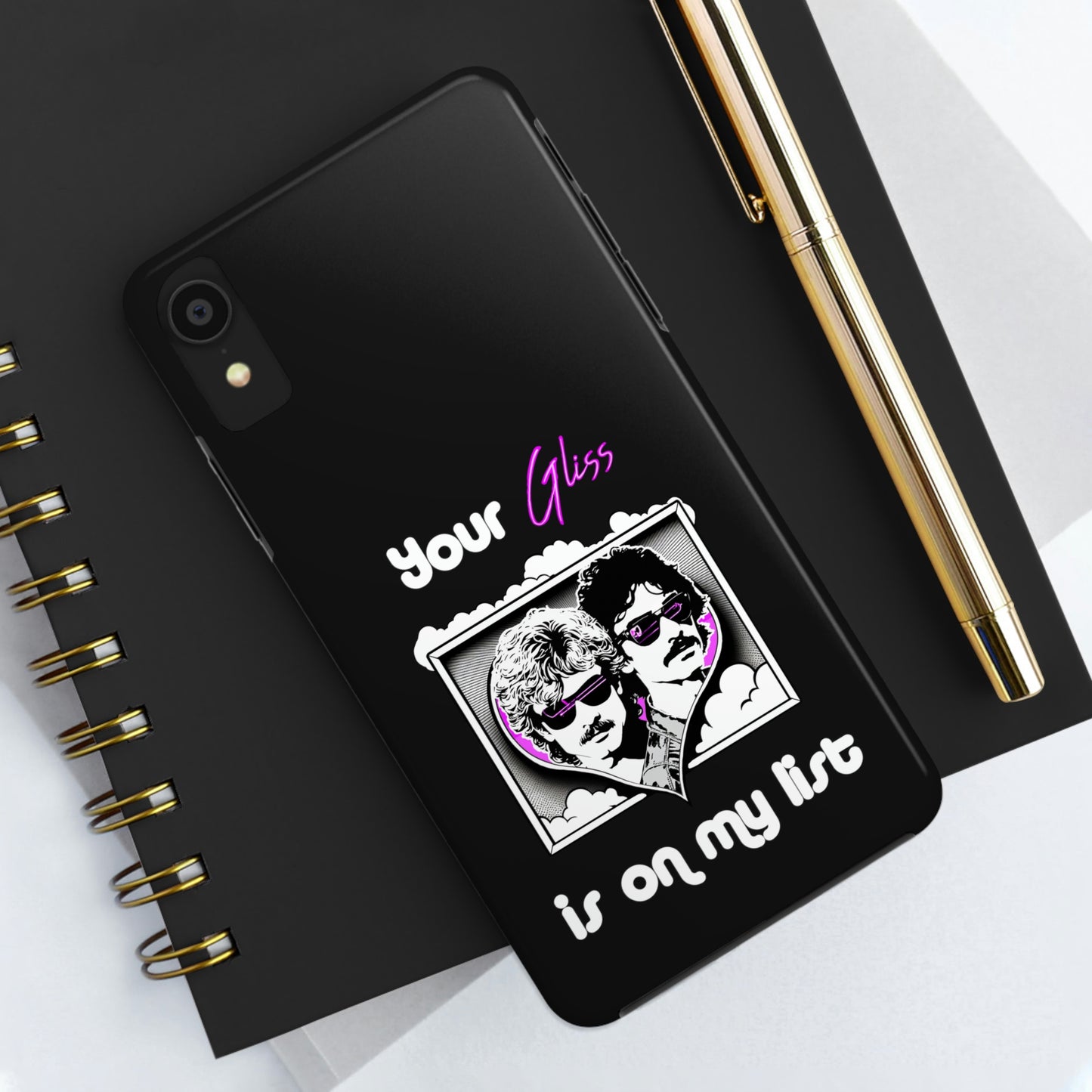 Your Gliss Is On My List - Phone Case (Black)