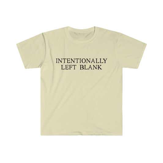 Intentionally Left Blank - Soft Tee