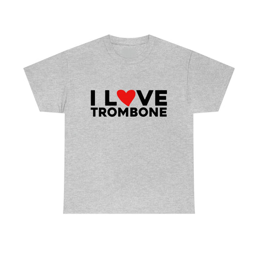 I Love Trombone - Heavy Cotton Tee